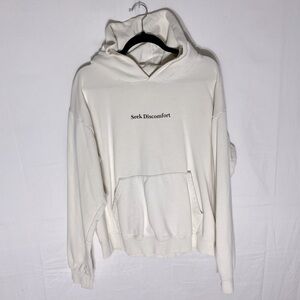 Yes Theory Cream Seek Discomfort Hoodie L